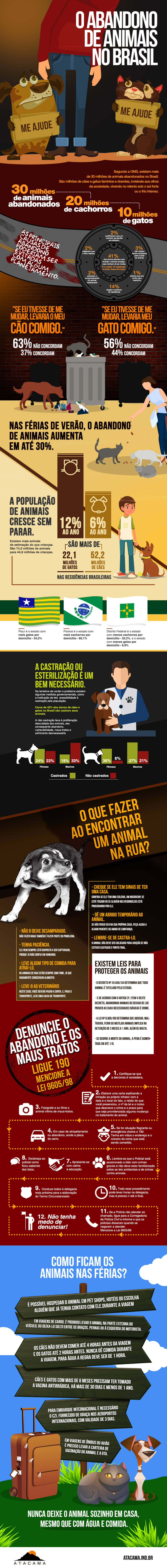  infográfico - abandono de animais no Brasil 